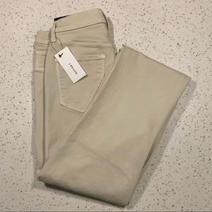 J Brand “Teegan” High-rise Slim Straight Leg Jeans